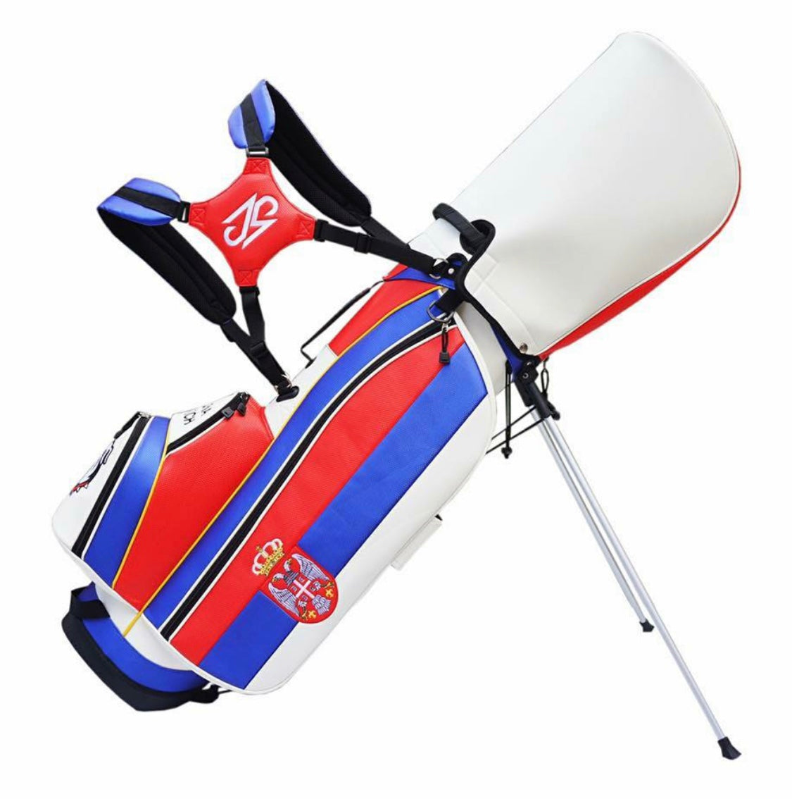 USA Fashion Golf Supplies Caddy Bag Octagon Booster Stand Bag with Bracket  Luxury Design Removable Strap - AliExpress